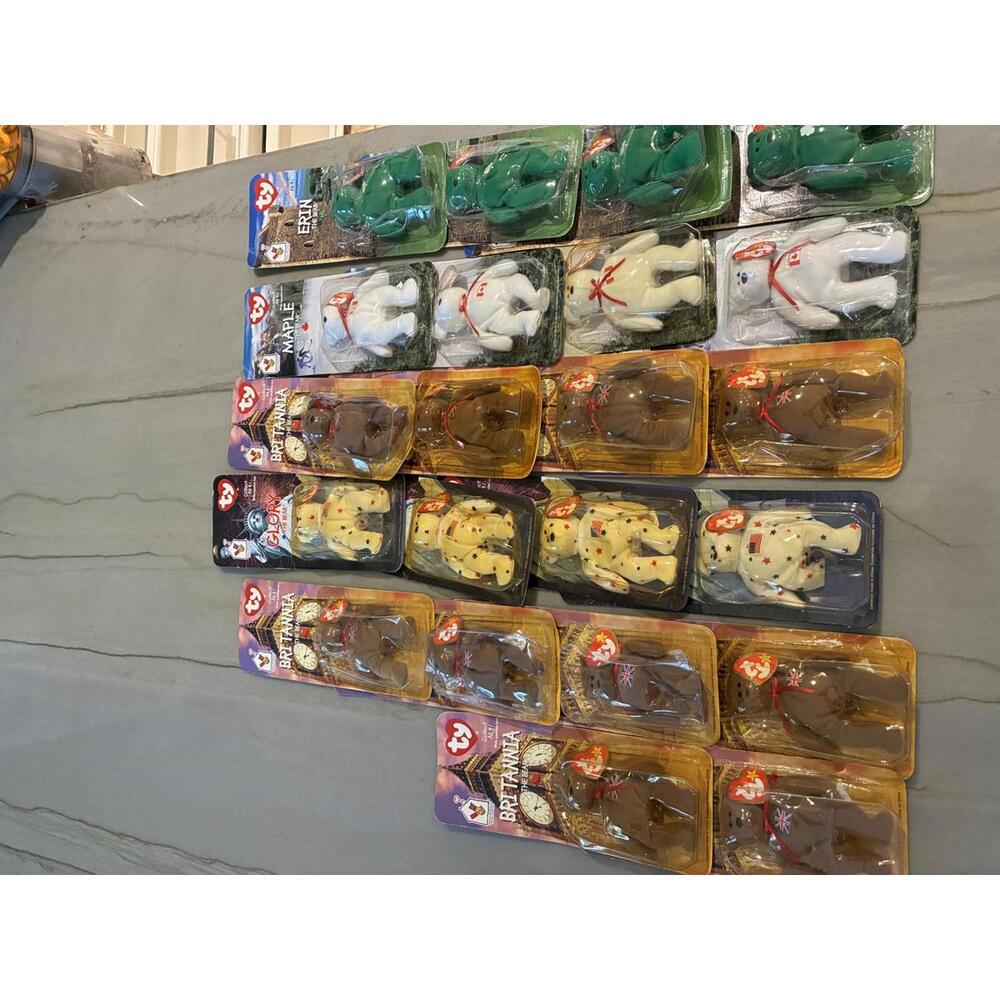 Collection of Vintage Ty Beanie Babies Plush Toys